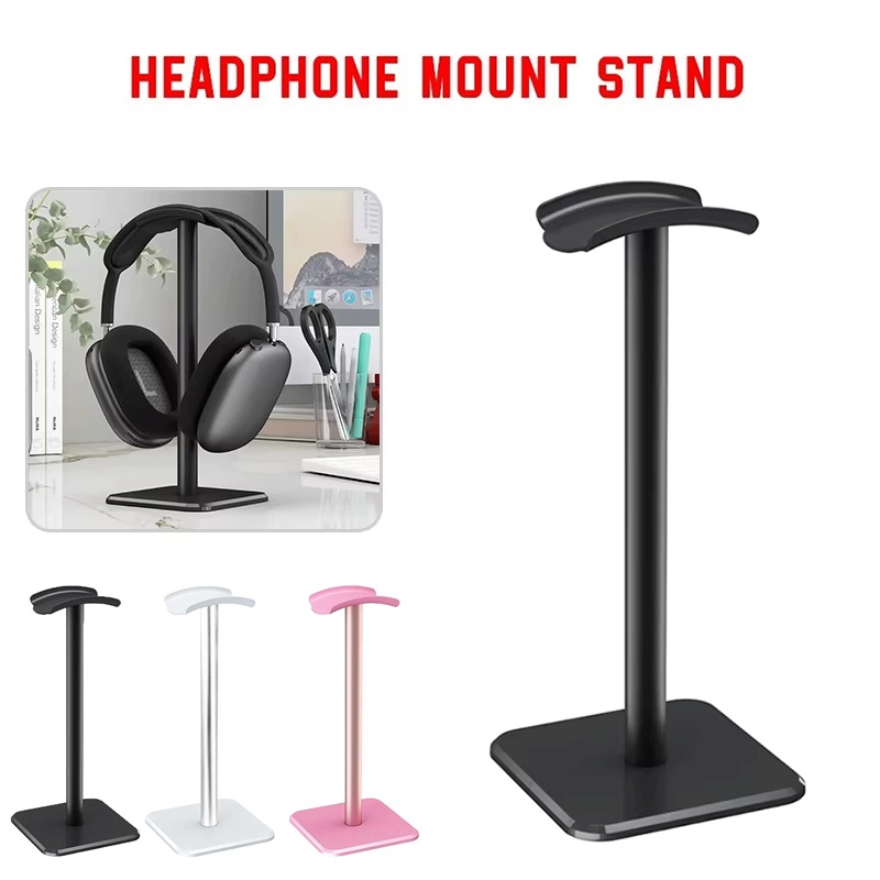 Gaming Accessories Setup - ขาตั้งหูฟังอเนกประสงค์แบบพกพา วัสดุพลาสติก สำหรับหูฟังเล่นเกม หูฟังแบบครอบหู และหูฟังแบบเสียบหู