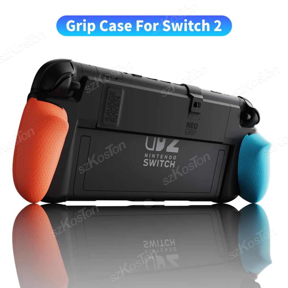 Japanese Gaming Accessories - เคสกันกระแทกแบบเปลี่ยนได้สำหรับ Switch 2 NeoGrip พร้อมกริ๊ปกันลื่นแบบแข็งสำหรับอุปกรณ์เสริม Switch