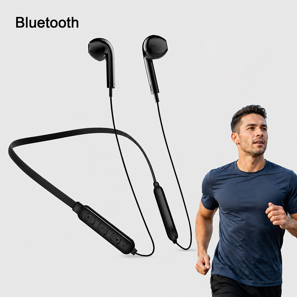 Gaming Accessories Phone - อุปกรณ์เสริมเสียงสำหรับออกกำลังกายแบบแขวนคอชุดหูฟังบลูทูธไมโครโฟน HD สำหรับไอโฟน เสี่ยวมี่ หัวเว่ยโทรศัพท์ลดเสียงรบกวน