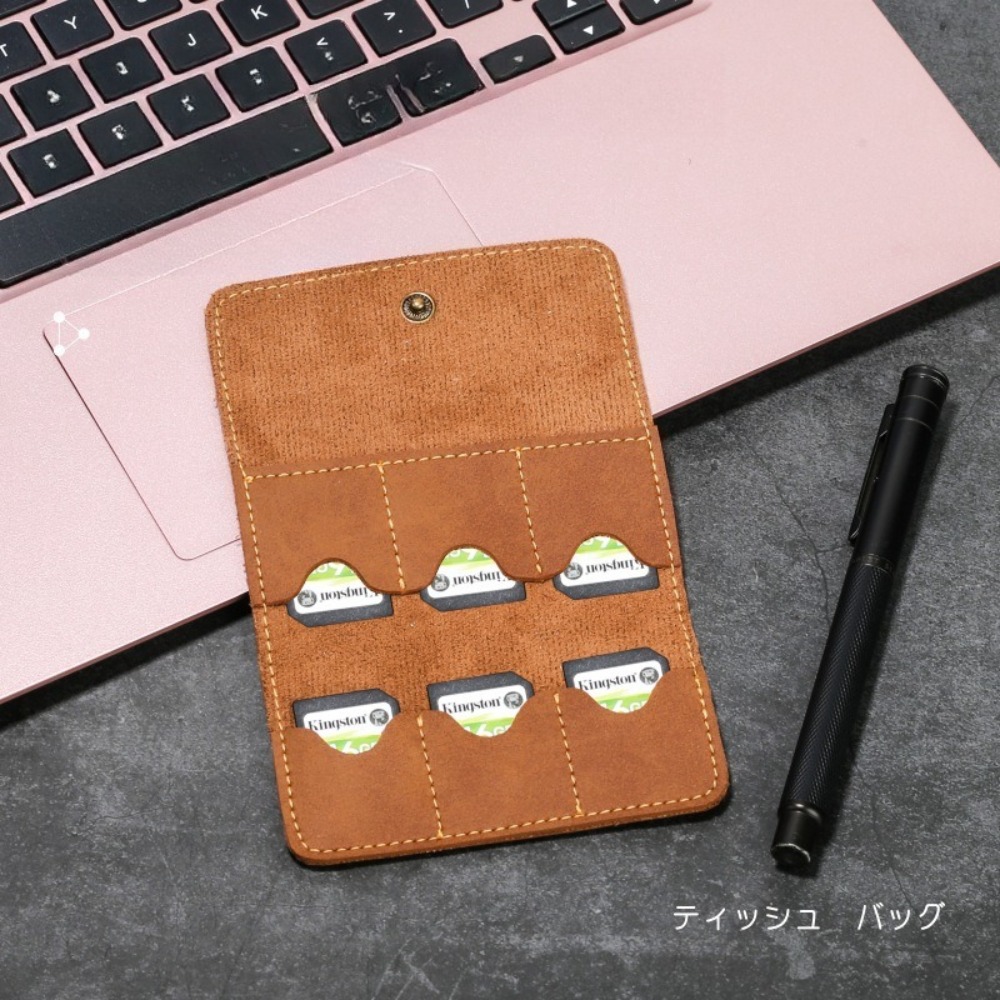 Gaming Accessories Phone - กล่องใส่การ์ดหน่วยความจำหนัง PU มัลติฟังก์ชั่น ช่องใส่การ์ดหลายช่อง สำหรับเก็บการ์ด SD