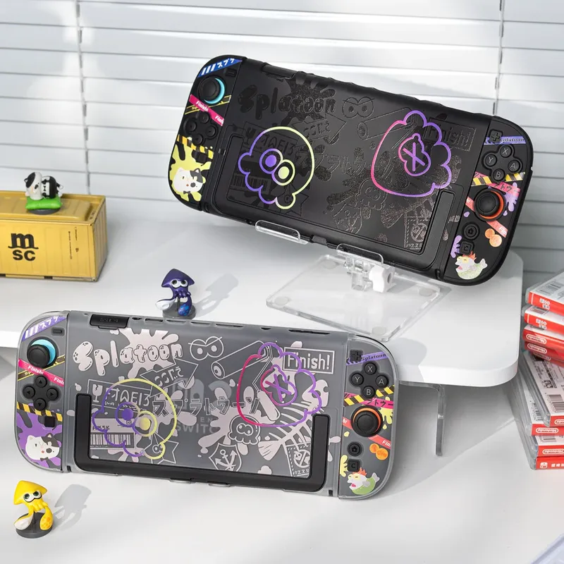 Japanese Gaming Accessories - เคสป้องกันอะนิเมะสวิตช์สำหรับนินเทนโดสวิตช์ 2/โอเลด สปลิตคอนโทรลเลอร์เคสแข็ง ฝาครอบแท่นวางจอยคอนอุปกรณ์เสริมคอนโซลเกม