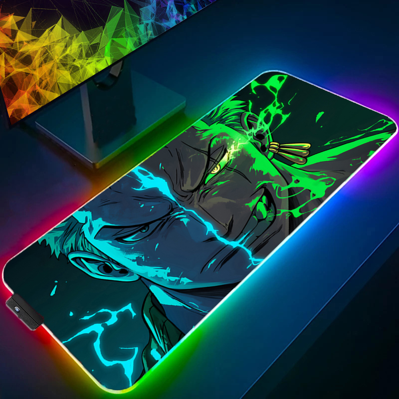 Gaming Accessories Gamer - ONE PIECE Zoro Mouse Pad RGB