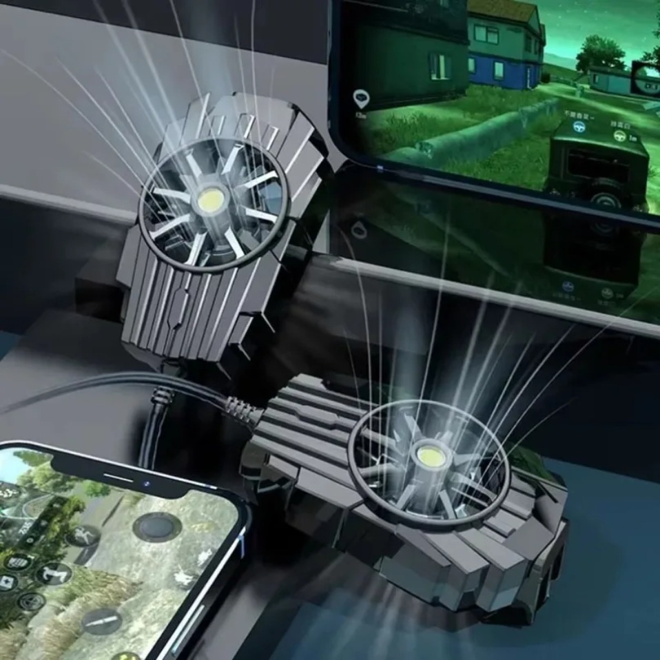 Gaming Accessories Phone - คลิปหนีบหลังแบบพกพา ระบบระบายความร้อนด้วยอากาศขนาดเล็ก สำหรับโทรศัพท์มือถือ iPhone 15 IOS
