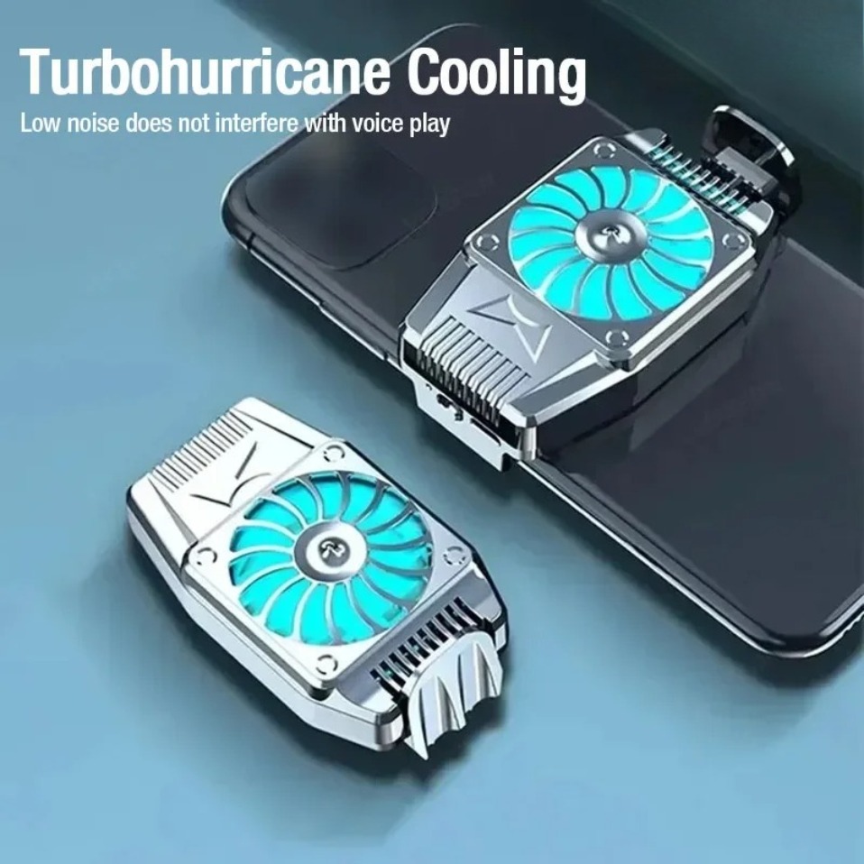 Gaming Accessories Phone - คลิปหนีบหลังแบบพกพา ระบบระบายความร้อนด้วยอากาศขนาดเล็ก สำหรับโทรศัพท์มือถือ iPhone 15 IOS