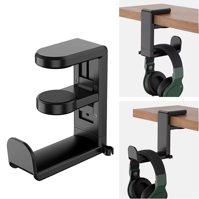 Gaming Accessories Setup - ที่วางหูฟังสำหรับเล่นเกมแบบสากล ที่แขวนหูฟัง ที่เก็บหูฟัง ปรับได้ 360 องศา