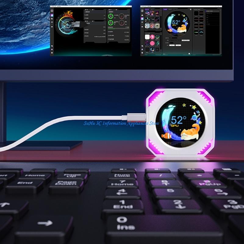 Gaming Hardware And Accessories - หน้าจอแสดงผลการระบายความร้อนด้วยน้ำภาพเคลื่อนไหวแบบไดนามิกสำหรับพีซีผู้ที่ชื่นชอบฮาร์ดแวร์