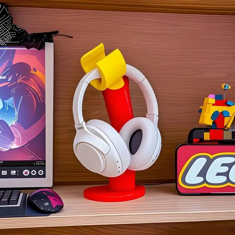 Gaming Accessories For Kids Room - ขาตั้งหูฟังน่ารักสร้างสรรค์สำหรับเดสก์ท็อป, แท่นวางหูฟังพิมพ์ 3 มิติ, อุปกรณ์เสริมสำหรับการตั้งค่าเกม, สำหรับตกแต่งห้องเด็กหญิงเด็กชาย