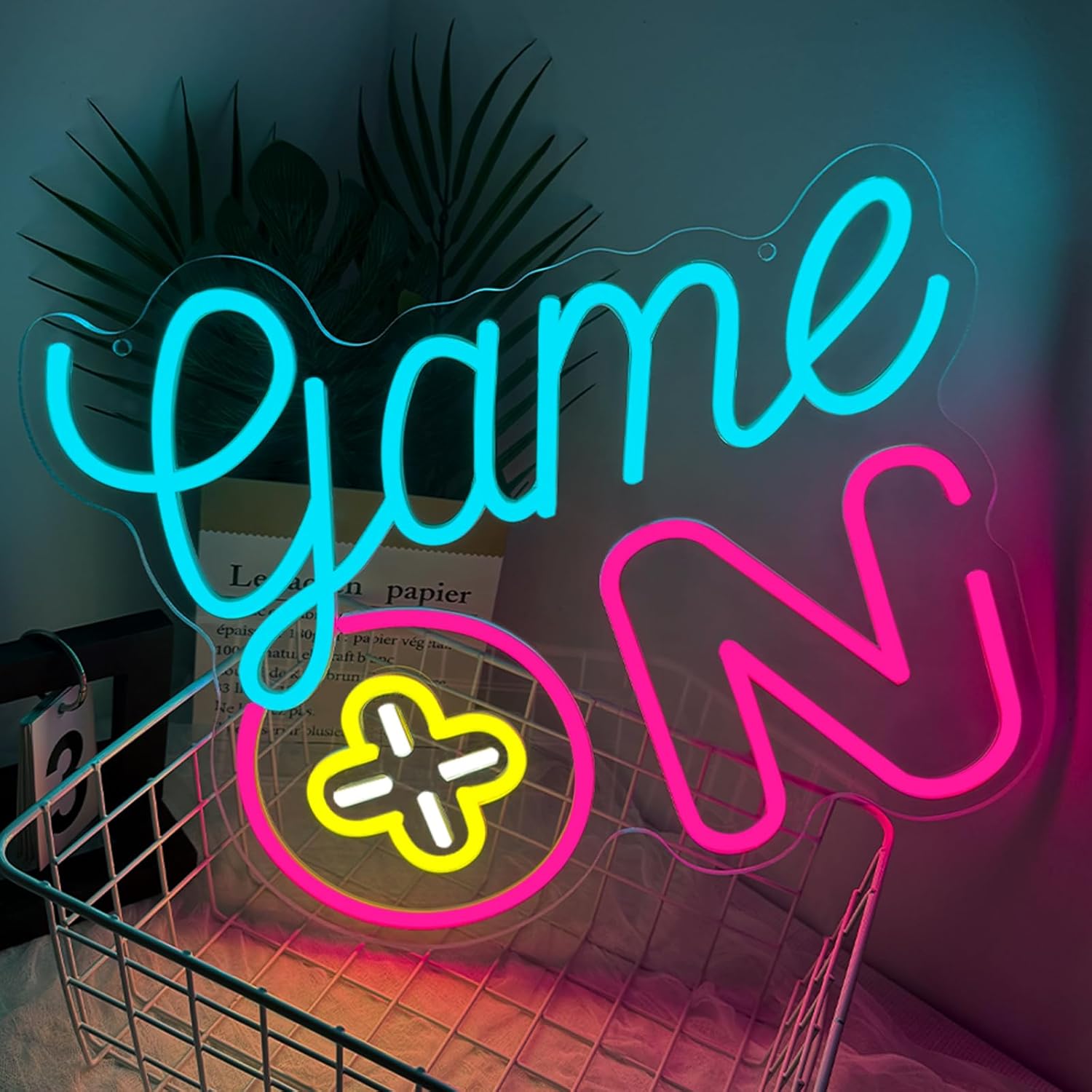 Gaming Accessories For Kids Room - ป้ายไฟนีออนเกมมิ่ง LED ป้ายไฟนีออนแบบ USB ปรับความสว่างได้ สำหรับอุปกรณ์เกมมิ่ง