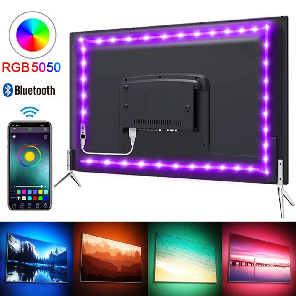 Rgb Hub Sync - ไฟแถบ LED RGB ควบคุมผ่านแอปบลูทูธ 5V USB