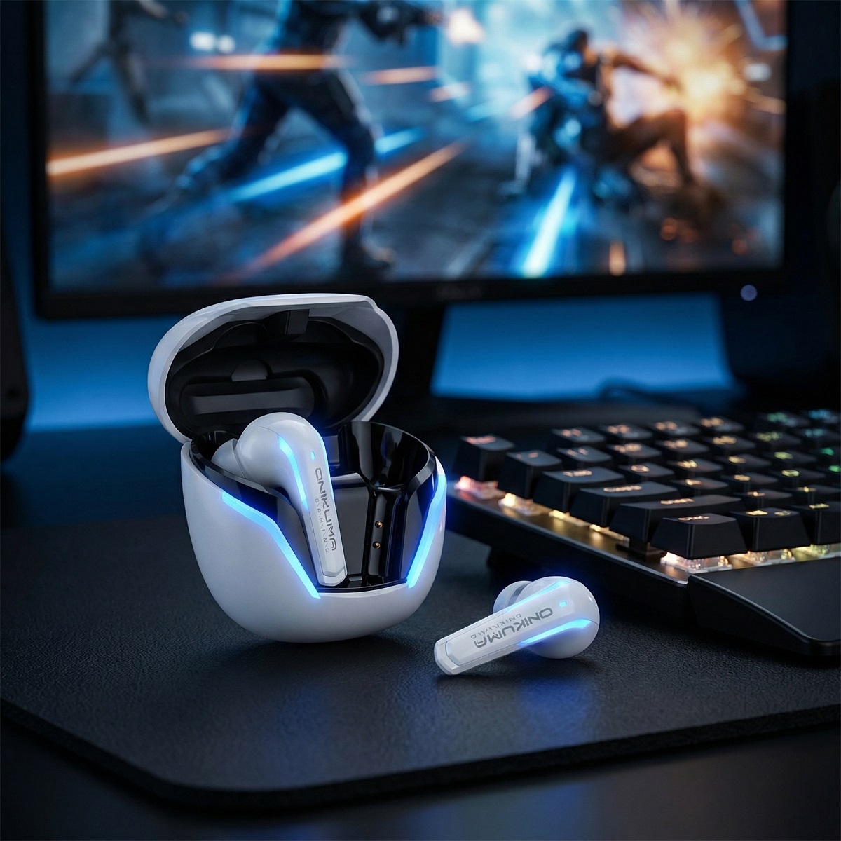 Gaming Accessories Monitor - หูฟังเกมมิ่งไร้สาย ONIKUMA T27 | ไมโครโฟน ENC,