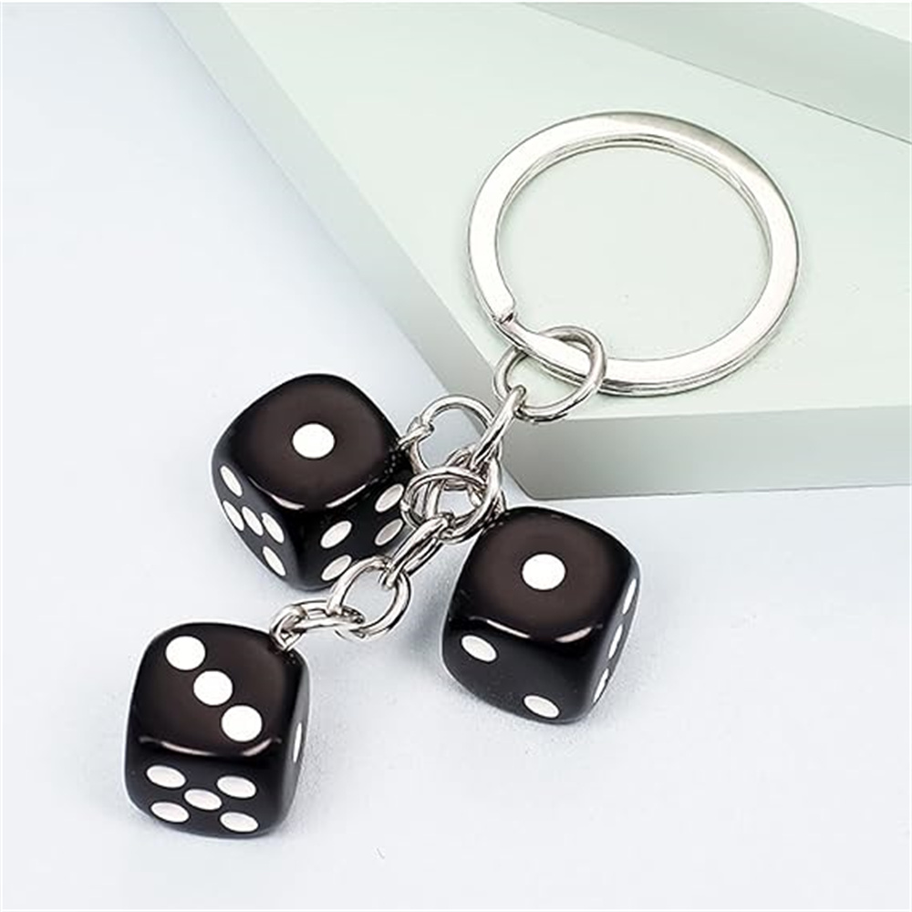 พวงกุญแจลูกเต๋า3D น่ารักสำหรับ - Gaming Accessories Gifts For Men บทวิจารณ์และราคา