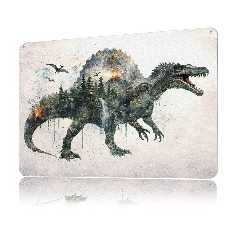 สปิโนซอรัส โปสเตอร์โลหะ ศิลปะต - Vintage Gaming Accessories บทวิจารณ์และราคา