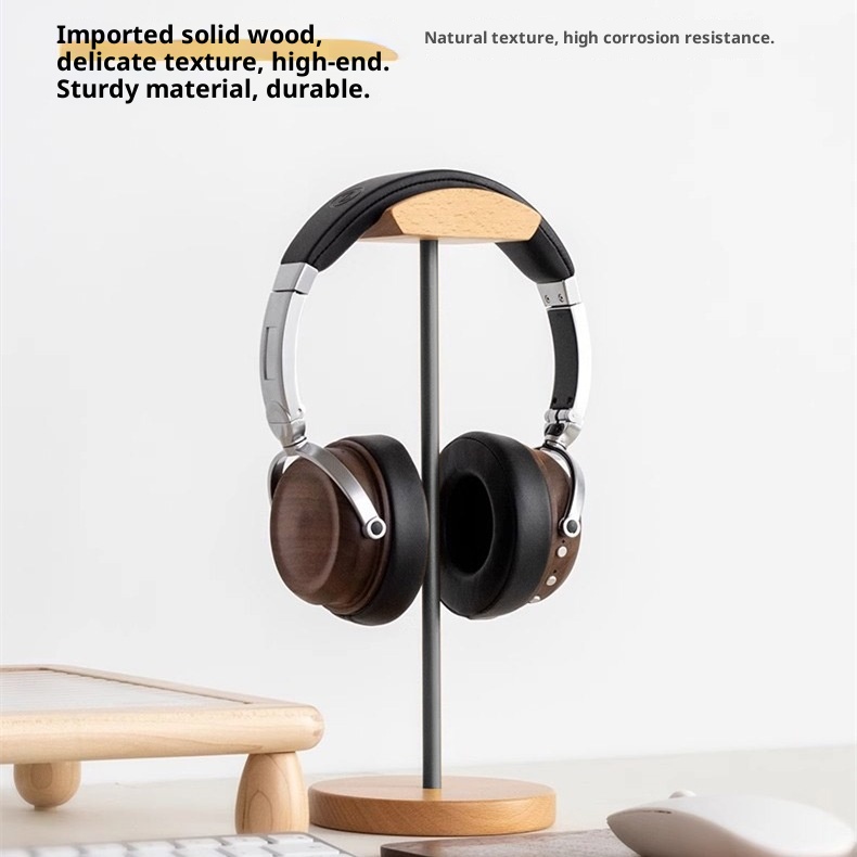 ขาตั้งหูฟังไม้แบล็ควอลนัทและอะ - Gaming Accessories Setup บทวิจารณ์และราคา