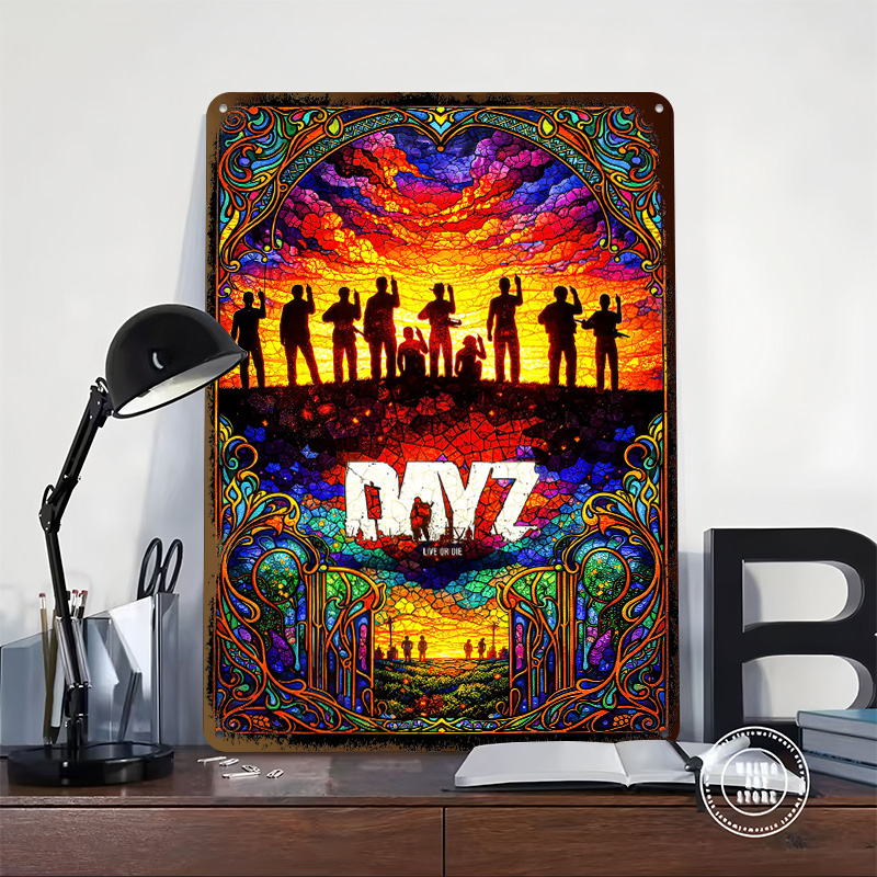 ป้ายโลหะวินเทจ DayZ ลายกระจกสี - Vintage Gaming Accessories บทวิจารณ์และราคา