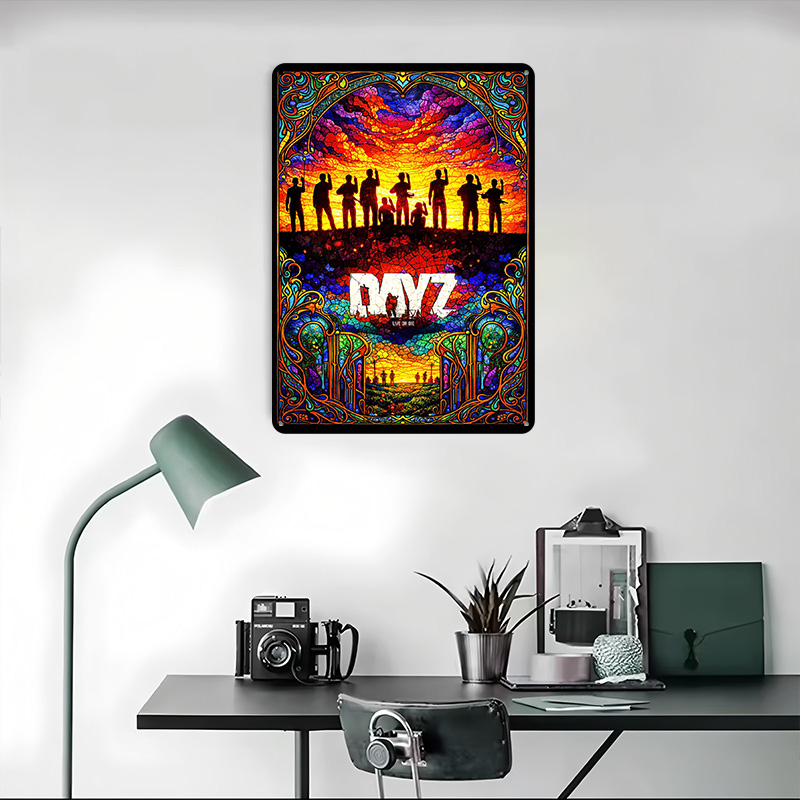 ป้ายโลหะวินเทจ DayZ ลายกระจกสี - Vintage Gaming Accessories บทวิจารณ์และราคา