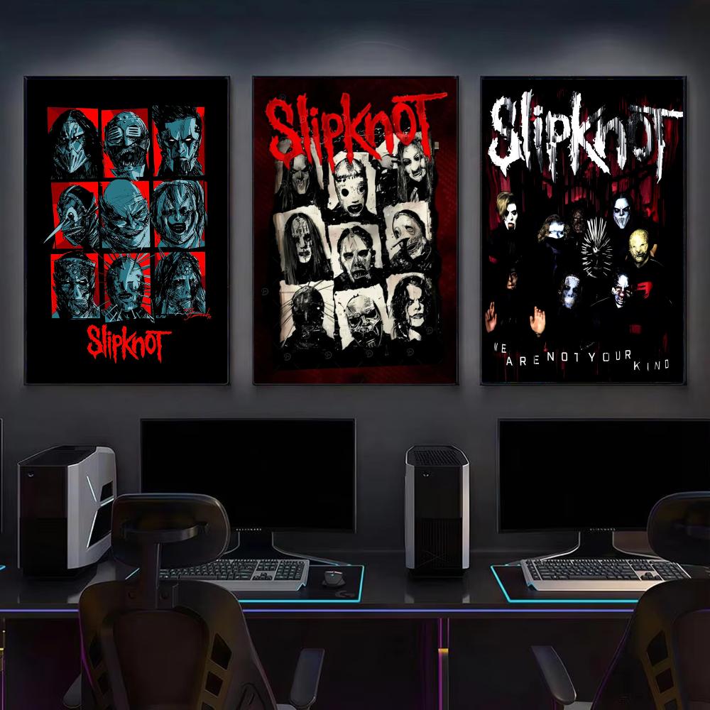 โปสเตอร์วงดนตรี S-Slipknot โปส - Gaming Accessories Wall บทวิจารณ์และราคา