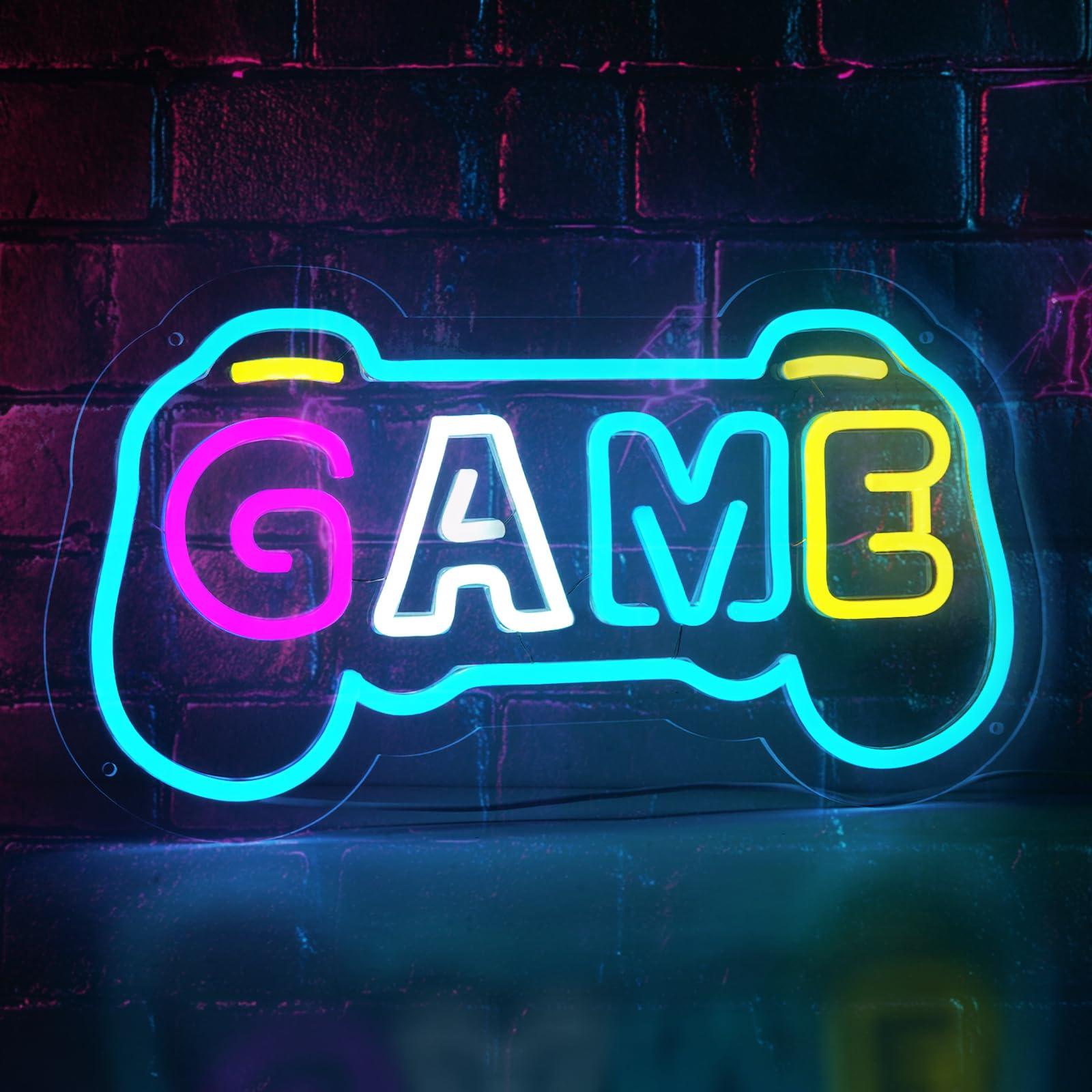ป้ายไฟนีออนรูปเกมสำหรับตกแต่งห - Gaming Accessories Gifts For Men บทวิจารณ์และราคา