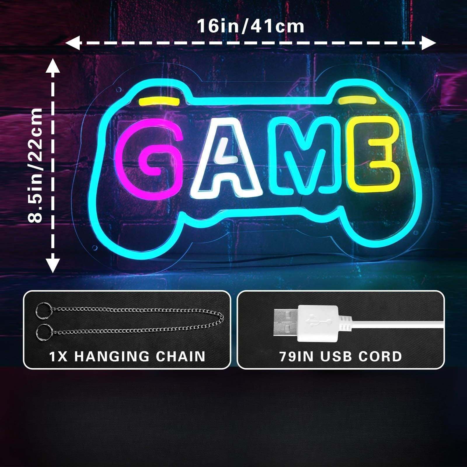 ป้ายไฟนีออนรูปเกมสำหรับตกแต่งห - Gaming Accessories Gifts For Men บทวิจารณ์และราคา