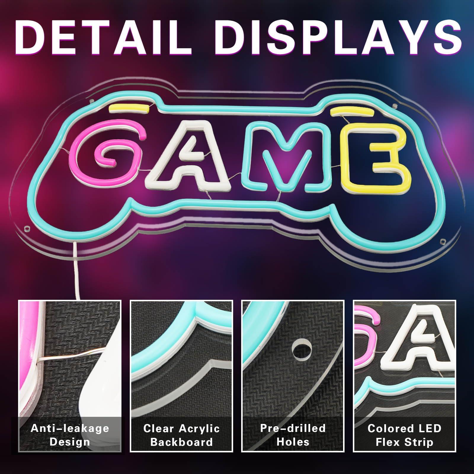 ป้ายไฟนีออนรูปเกมสำหรับตกแต่งห - Gaming Accessories Gifts For Men บทวิจารณ์และราคา
