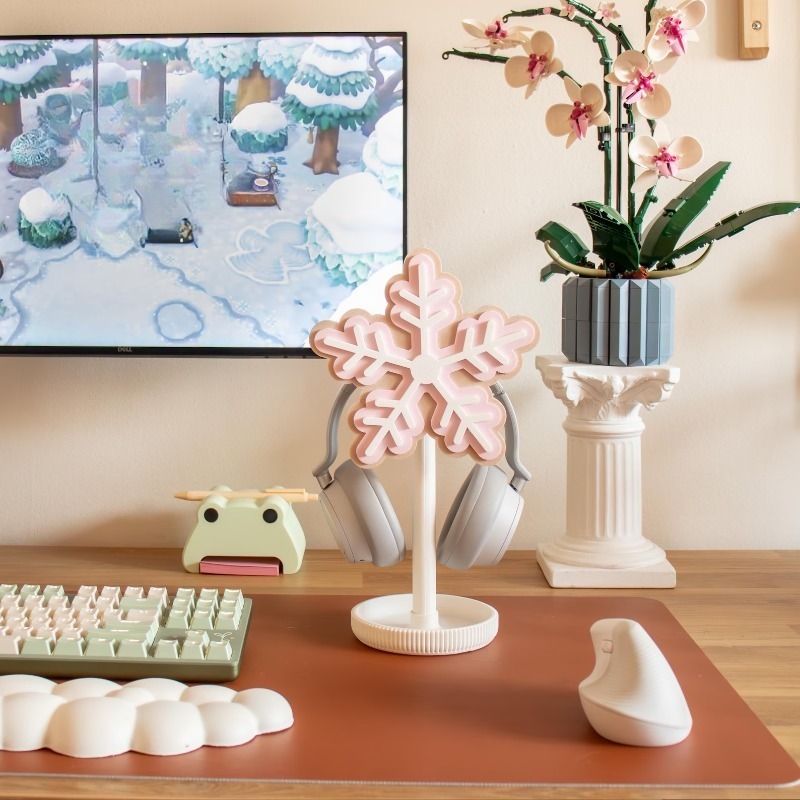 ขาตั้งหูฟังรูปเกล็ดหิมะ พิมพ์  - Gaming Accessories To 3D Print บทวิจารณ์และราคา