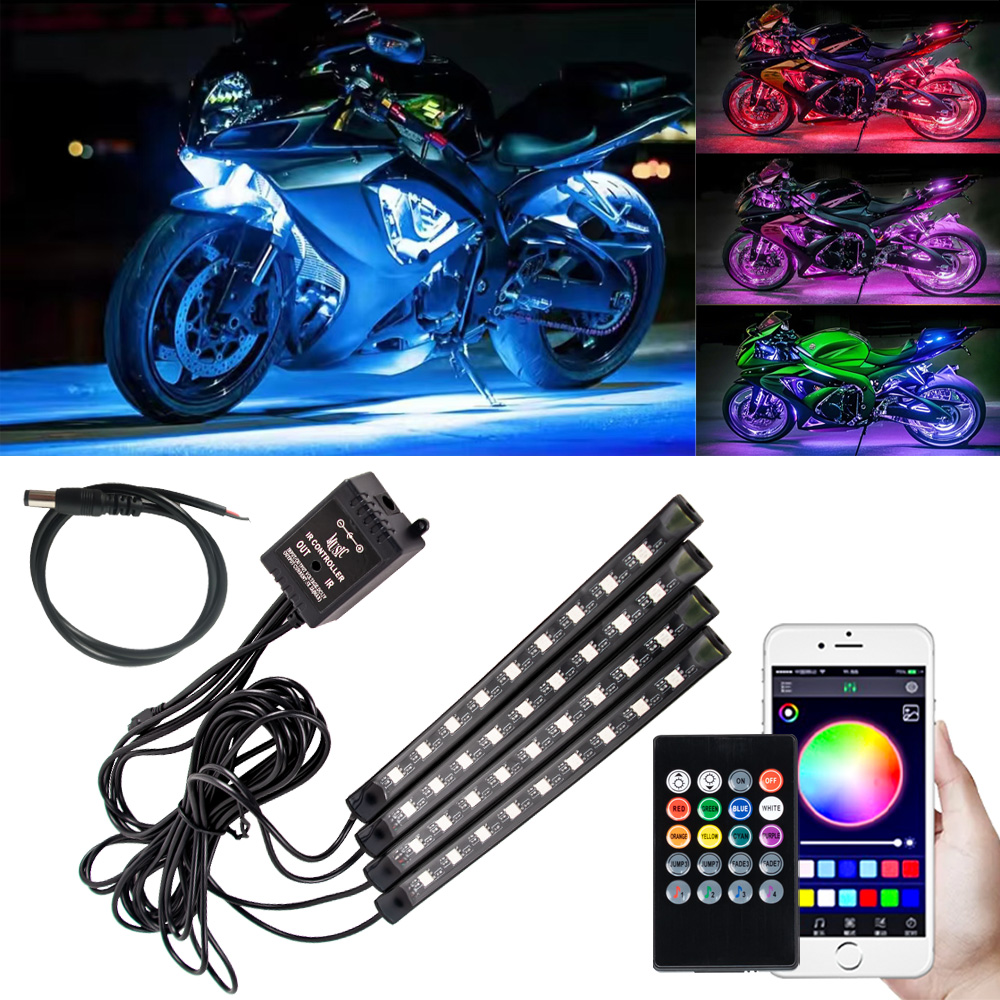 LED รถจักรยานยนต์รถบรรยากาศเท้ - Rgb Hub Sync บทวิจารณ์และราคา