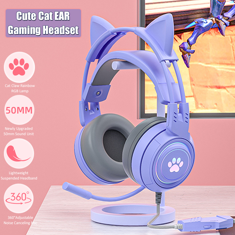 ชุดหูฟังสำหรับเด็กผู้หญิงสีชมพ - Gaming Accessories Monitor บทวิจารณ์และราคา