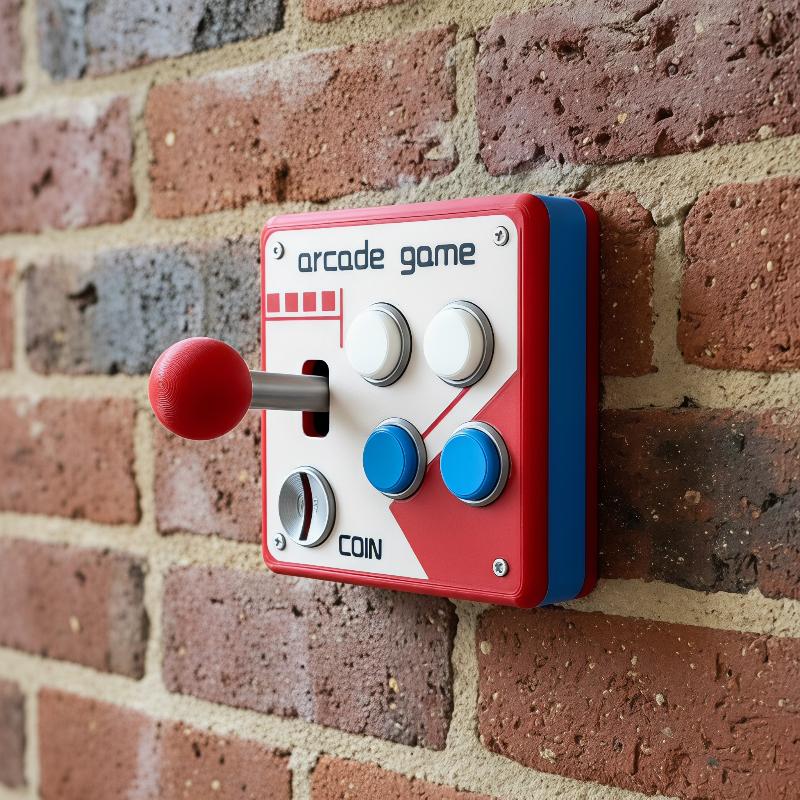แผ่นสวิตช์ปุ่มเกมอาร์เคดสไตล์เ - Gaming Accessories Wall บทวิจารณ์และราคา
