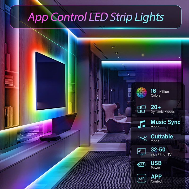 เทปไฟ LED RGB อัจฉริยะ แบบยืดห - Rgb Hub Sync บทวิจารณ์และราคา