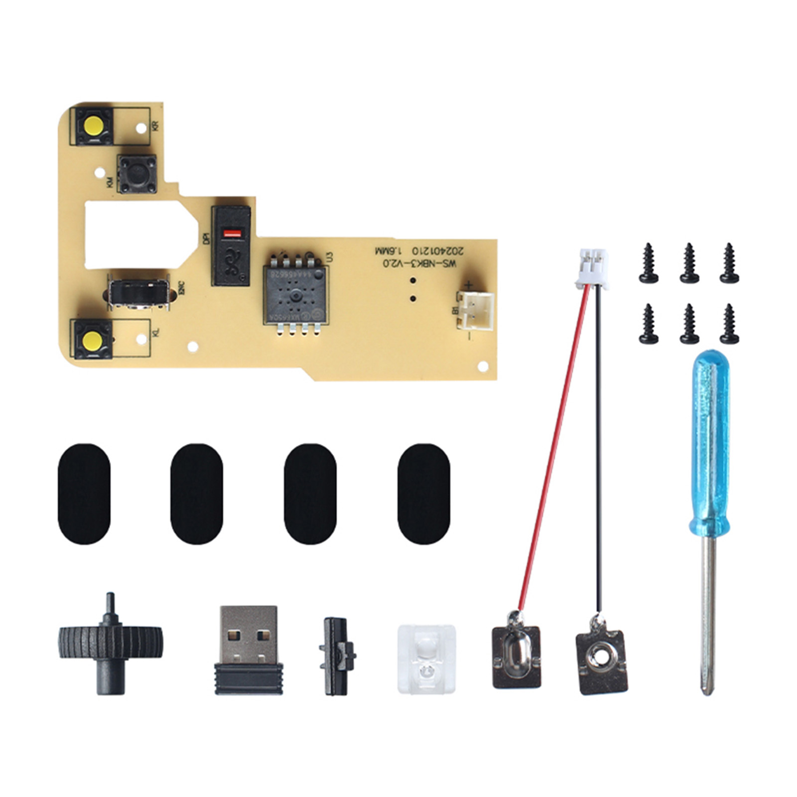 1 ชุด DIY เมาส์ไร้สายพิมพ์ชุดส - Gaming Hardware And Accessories บทวิจารณ์และราคา
