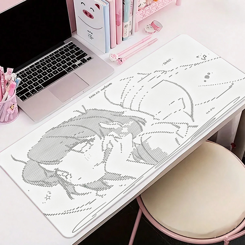 แผ่นรองเมาส์หนังลายการ์ตูนอนิเ - Gaming Accessories Setup บทวิจารณ์และราคา